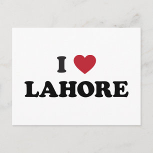 Postal Corazón de Lahore Pakistán
