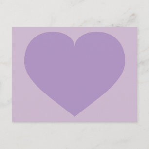 Postal Corazón de lavanda