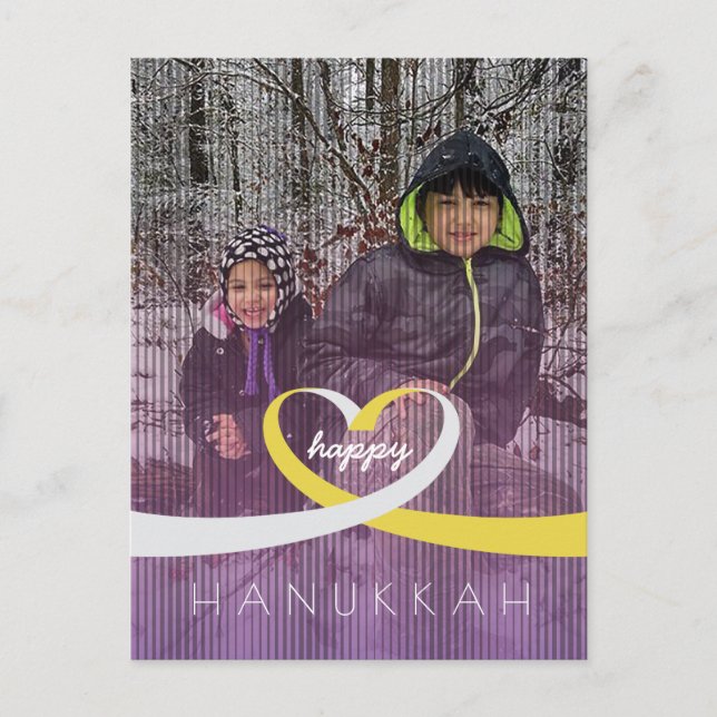 Postal Corazón de lazo (Anverso)