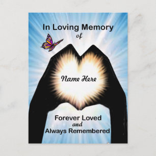 Postal Corazón de mano eterna