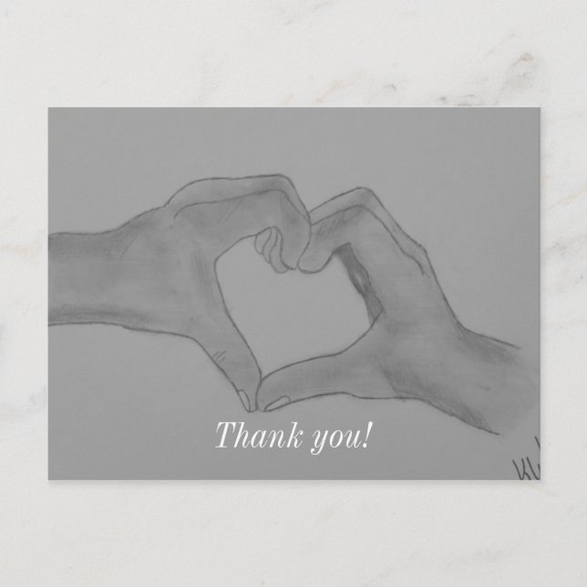 Postal Corazón de Manos (Anverso)