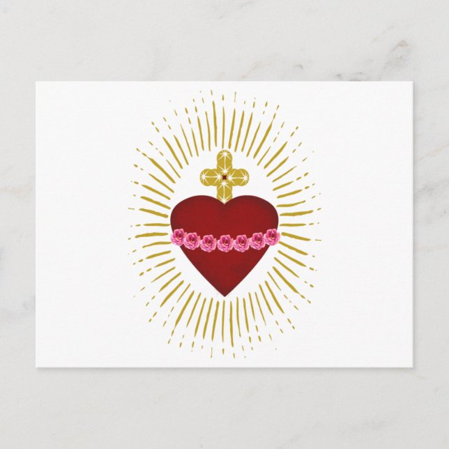 Postal Corazón de María (Anverso)
