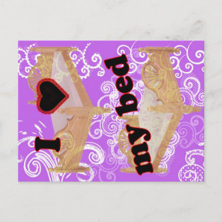 Postal Corazón de mi cama