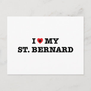 Postal Corazón De Mi St. Bernard