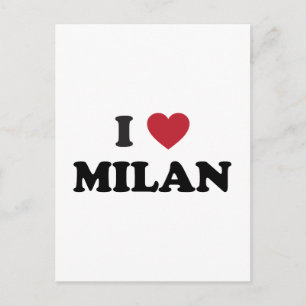 Postal Corazón de Milán Italia
