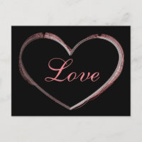 Corazón de moda gris caligrafía amor boda