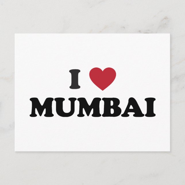 Postal Corazón de Mumbai India (Anverso)