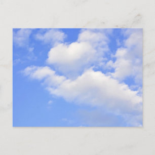 Postal Corazón de nubes