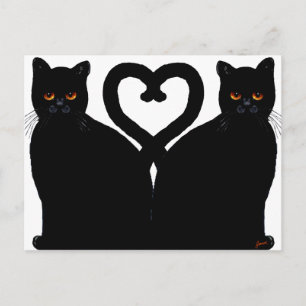 Postal Corazón de ojos brillantes