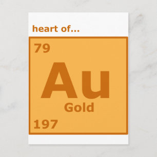 Postal Corazón de oro