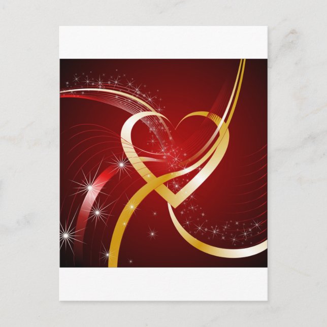 Postal Corazón de oro (Anverso)