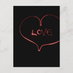 Postal Corazón de pintura clara