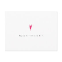 Corazón de San Valentín Ditsy Rosa Minimalista