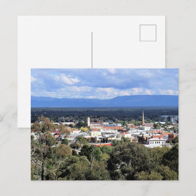 Postal Corazón de Stawell y los Grampianos (Anverso / Reverso)