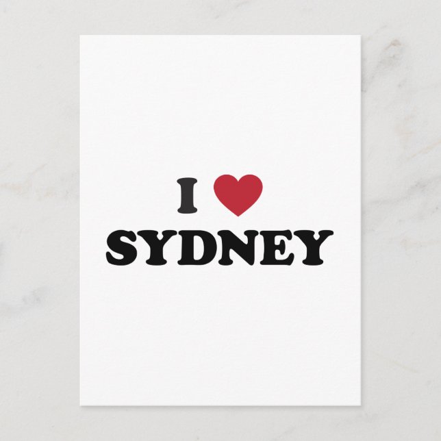 Postal Corazón de Sydney Australia (Anverso)