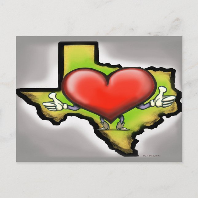 Postal Corazón de Texas (Anverso)