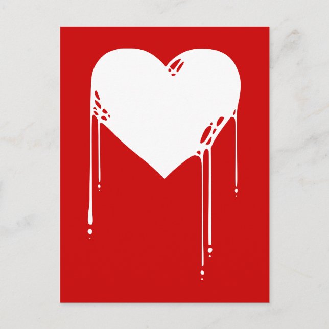 Postal _corazón de tinta (Anverso)