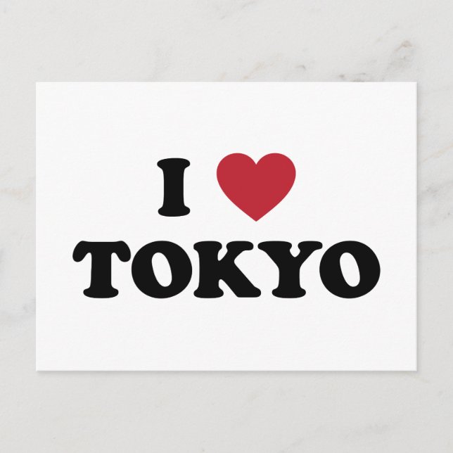 Postal Corazón de Tokio Japón (Anverso)