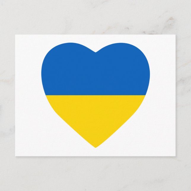 Postal Corazón de Ucrania (Anverso)