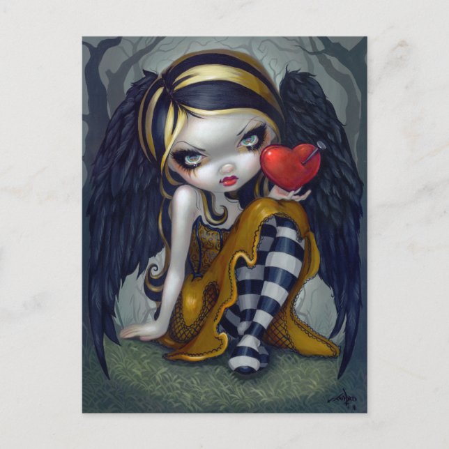 Postal "Corazón de uñas" (Anverso)