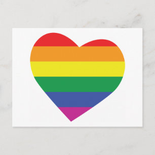 Postal Corazón del Orgullo Gay