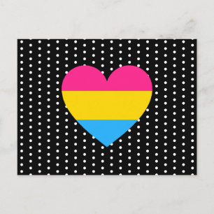 Postal Corazón del Orgullo Pansexual