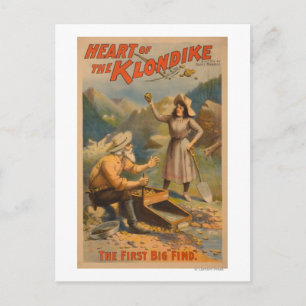 Postal Corazón del Teatro Minero de Oro Klondike