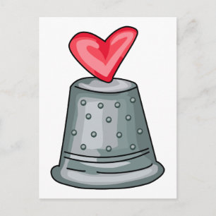 Postal Corazón delgado