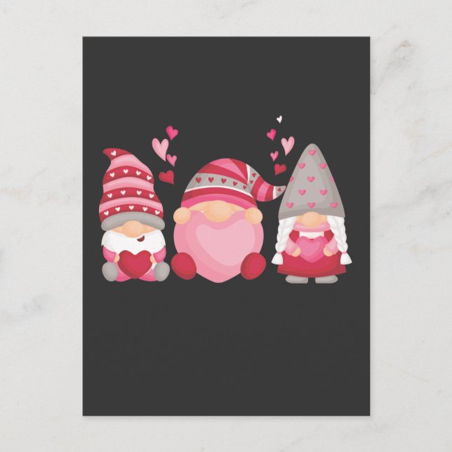 Postal Corazón Día de San Valentín de Gnome (Anverso)