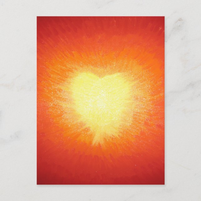 Postal Corazón dorado (Anverso)