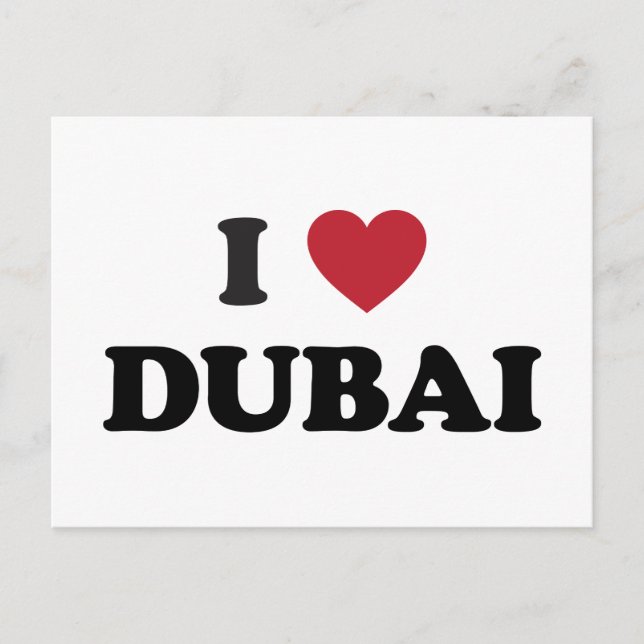 Postal Corazón Dubai Emiratos Árabes Unidos (Anverso)