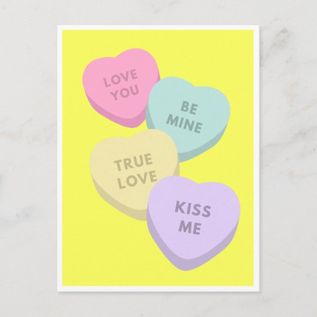 Postal Corazón dulce (Anverso)