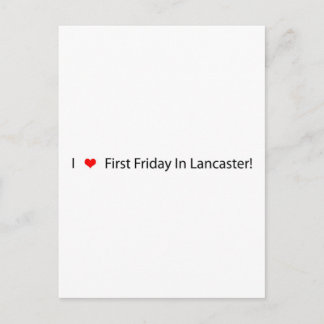 Postal Corazón El Primer Viernes En Lancaster