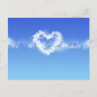 Postal Corazón en el cielo
