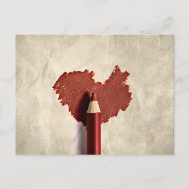 Postal Corazón escarchado (Anverso)