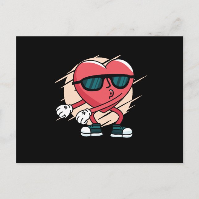 Postal Corazón flotante (Anverso)