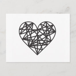 Postal Corazón geométrico