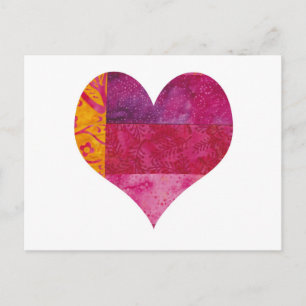 Postal Corazón inclinado