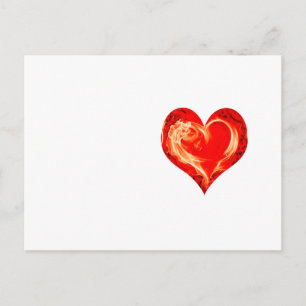 Postal Corazón inflamante