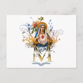 Postal Corazón inmaculado de María