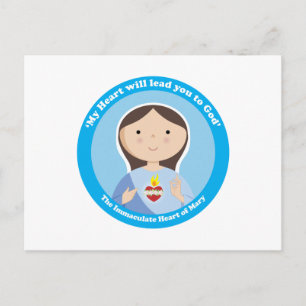Postal Corazón inmaculado de María