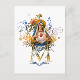 Postal Corazón inmaculado de María