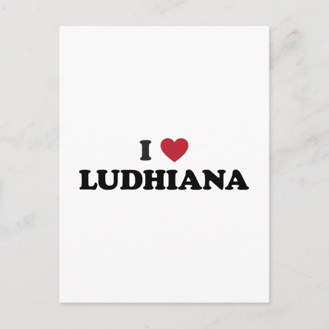 Postal Corazón Ludhiana India (Anverso)