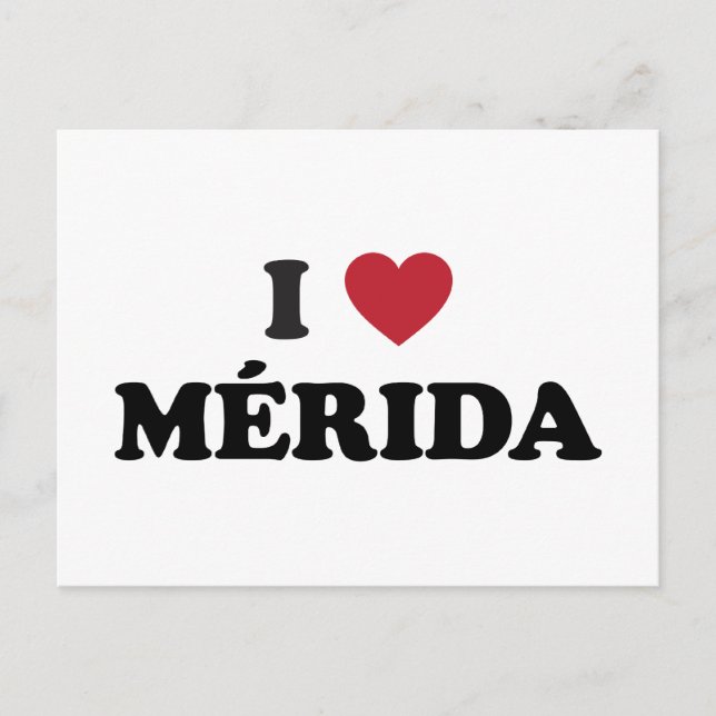 Postal Corazón Mérida México (Anverso)