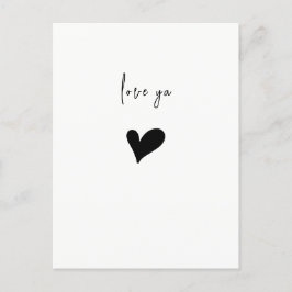 Postal Corazón Mínimo Amoroso