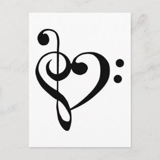 Postal Corazón musical