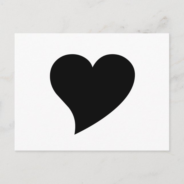 Postal Corazón negro (Anverso)