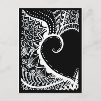 Postal Corazón negro ATC