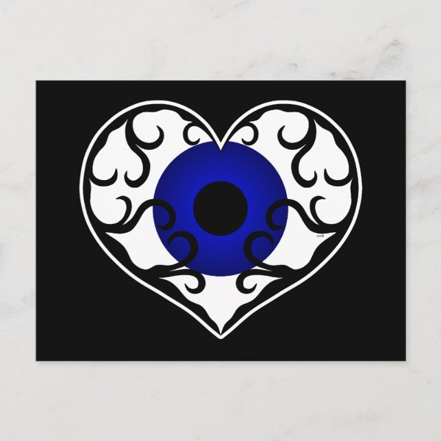 Postal Corazón ocular (Anverso)
