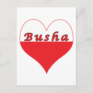 Postal Corazón polaco Busha